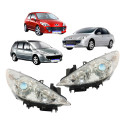 Par Farol Peugeot 307 2007 2008 2009 2010 2011 2012 Cromado Direito