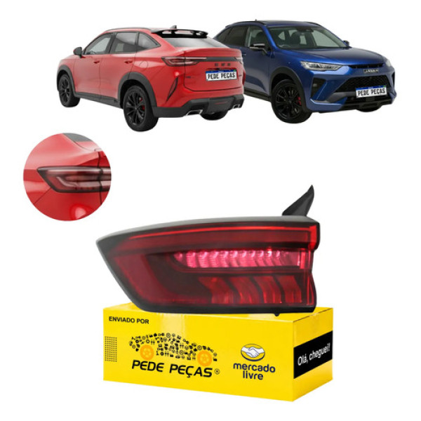 Sinaleira Traseira Haval H6 Gt 2023 2024 2025 Full Led Le Esquerdo/motorista Vermelho