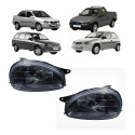 Farol Gm Corsa 1944 1995 96 A 2010 Mascara Negra Pisca Ambar