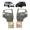 Par Porta Traseira Byd Dolphin Mini Gs Ev 2024 2025 2026 Traseira Ambos Lados Cinza
