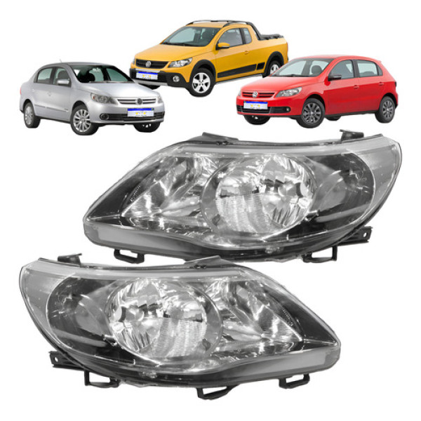 Farol Gol Voyage Saveiro G5 2009 2010 2011 2012 Duplo Par Direito