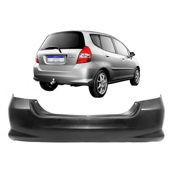 Parachoque Traseiro Honda Fit 2003 2004 2005 2006 2007 2008 