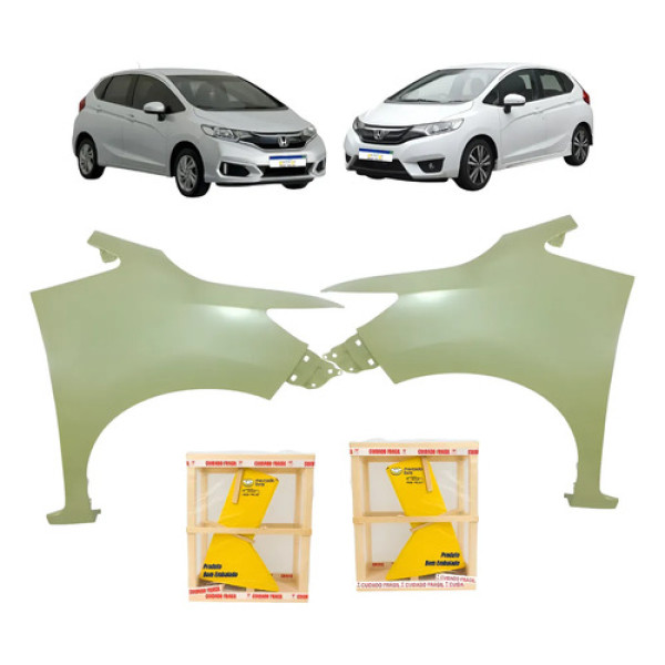 Par Paralama Honda Fit Dx Ex Exl Lx 2015 A 2021 Novo