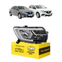 Farol Sandero Stepway Logan 2020 21 A 2025 C/led C/avaria Ld Direito/passageiro
