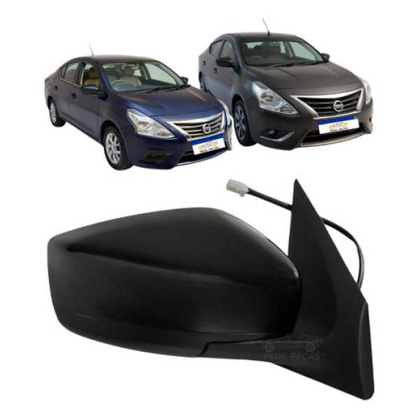 Retrovisor Ld Elétrico Nissan Versa 2016 A 2018 S/pisca Novo