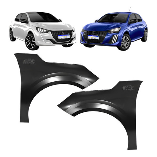 Paralama Peugeot 208 2021 2022 2023 2024 2025 2026