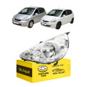 Farol Honda Fit 2003 2004 2005 2006 2007 2008 L.e Cromado Esquerdo/motorista