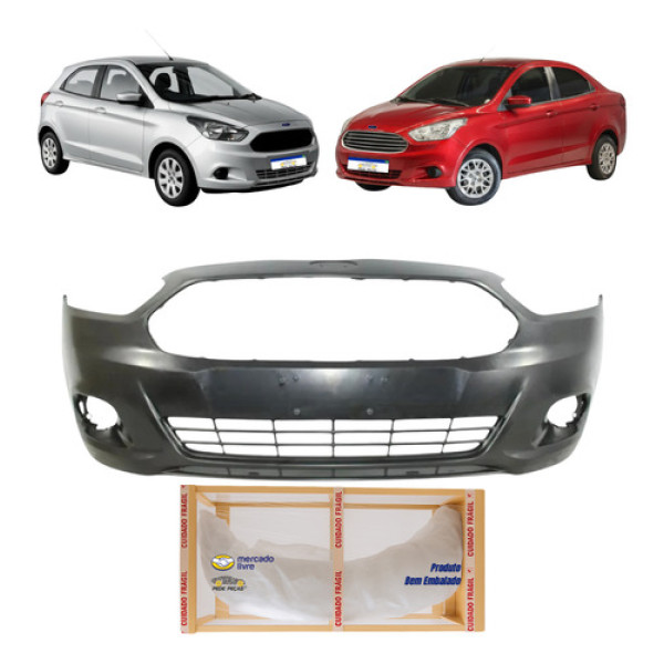 Parachoque Ka 2014 2015 2016 2017 2018 Hatch Sedan Novo Preto