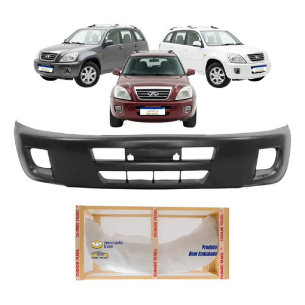 Parachoque Dianteiro Chery Tiggo 2 2010 2011 2012 2013 Preto
