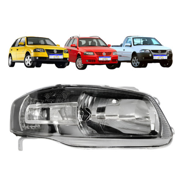 Farol Vw Gol Saveiro Parati G4 2006 2007 2008 2009 A 2013 Ld Direito