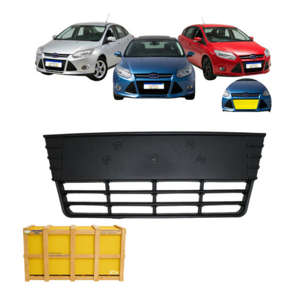 Grade Central Ford Focus 2014 2015 Preto Hatch/sedan Preto Texturizado