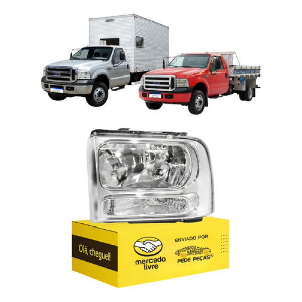 Farol Esquerdo F350 F4000 2011 2012 2013 14 15 16 17 18 2019 Esquerdo/motorista