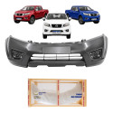 Parachoque Nissan Frontier C/ressalto 2017 2018 2019 A 2022 Preto