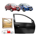 Porta Dianteira Versa 2011 A 2020 Unique Novo Ld Dianteira Direito Preto