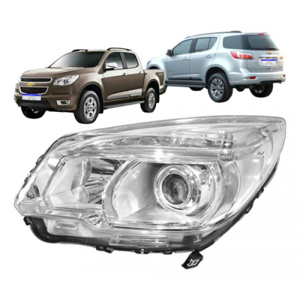 Farol Gm S10 Trailblazer 2012 2013 2014 2015 2016 L.e Novo