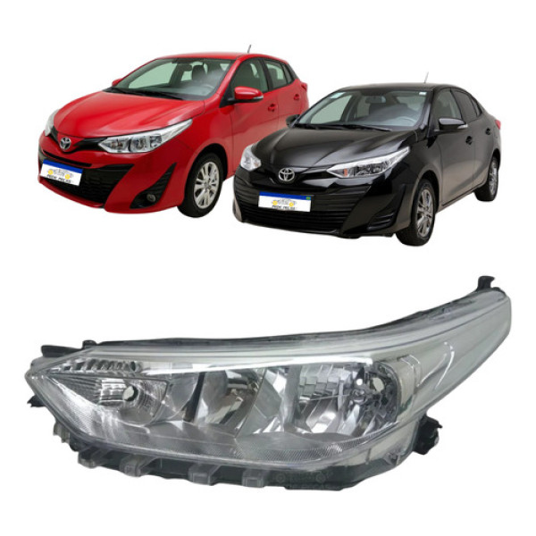Farol Le Toyota Yaris 2018 A 2025 Elétrico S/led Foco Duplo