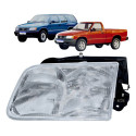 Farol Chevrolet S10 Blazer 1995 1996 1997 A 2000 Cromado Le Esquerdo/motorista