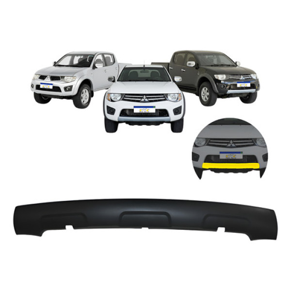 Saia Aplique Spoiler Inferior L200 Triton 2012 A 2016 Novo Preto