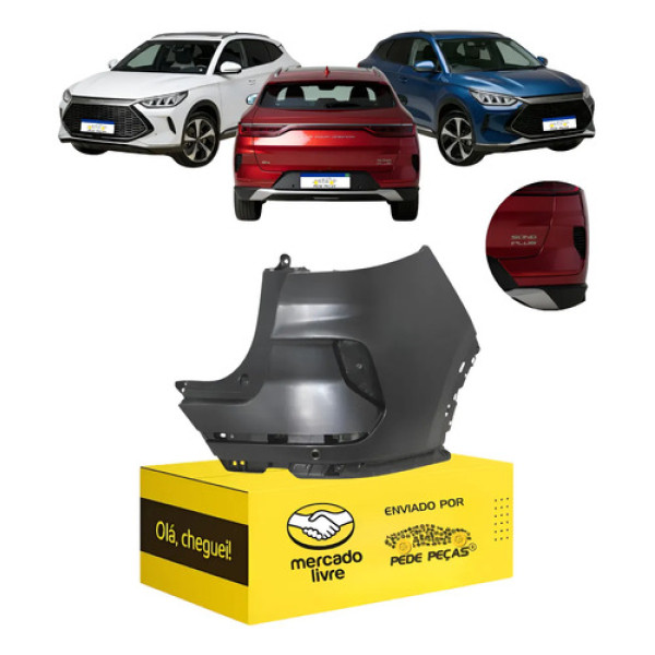 Parachoque Traseiro Superior Byd Song Plus 2023 24 2025 Ld