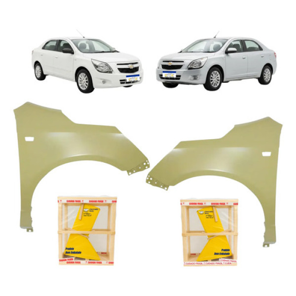 Par Paralama Gm Cobalt 2011 2012 A 2015 C/furo Novo