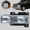 Farol Gm Silverado Foco Duplo 1993 94 95 96 97 98 A 2001 Le