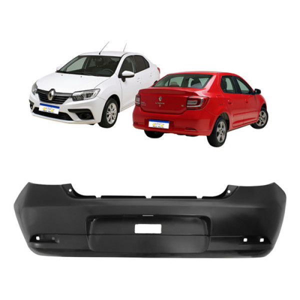 Parachoque Traseiro Renault Logan S/f Sensor 2013 A 2023