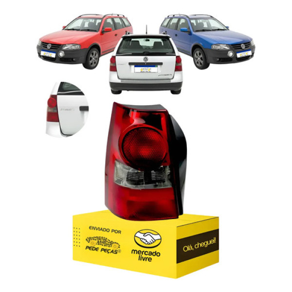 Lanterna Traseira Vw Parati G4 Fumê 2006 2007 A 2013 Le Esquerdo/motorista Vermelho