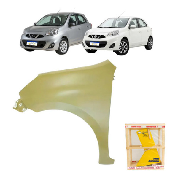 Paralama Nissan March 2015 2016 2017 2018 2019 20 Novo Le
