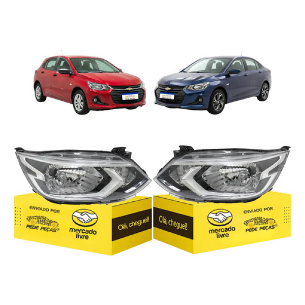 Par Farol Chevrolet Onix Plus Ltz 2020 2021 2022 2023 24 25 Direito
