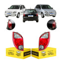 Par Sinaleira Traseira Gm Celta 2006 A 11 12 13 14 2015 Fumê Ambos Lados