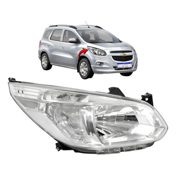 Farol Chevrolet Spin 2012 2013 2014 2015 2016 2017 2018 L.d Direito Farol Chevrolet Spin 2012 2013 2014 2015 2016 2017 2018 L.d Direito