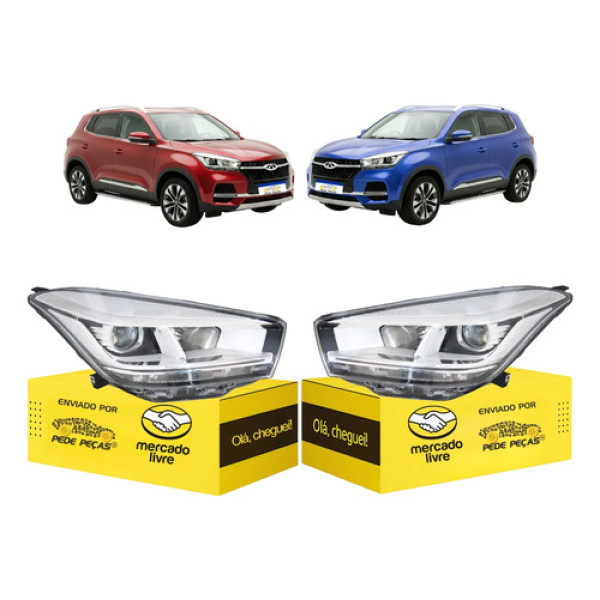 Par Farol Sinaleira Chery Tiggo 5x 2021 2022 Novo Elétrico Ambos Lados