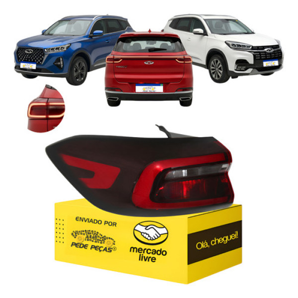 Lanterna Sinaleira Tiggo 7 8 2023 2024 2025 2026 Esquerdo Esquerdo/motorista Vermelho