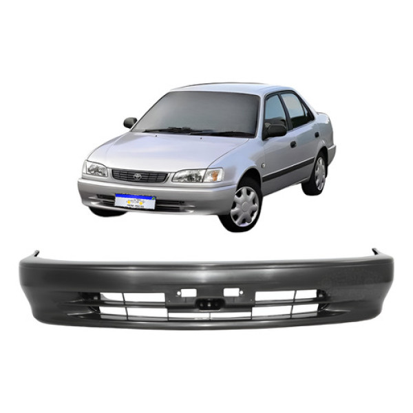 Parachoque Dianteiro Toyota Corolla 1997 1998 1999 A 2002 Preto