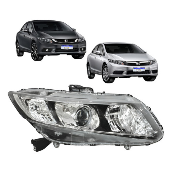 Farol Honda Civic G9 2012 2013 2014 2015 2016 Lado Direito Direito