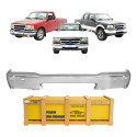 Parachoque Dianteiro Ford Ranger Xl 1998 1999 A 2004 C/furo Cromado