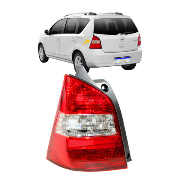 Lanterna Nissan Livina 2009 2010 2011 2012 2013 2014 2015 Le Esquerdo Vermelho