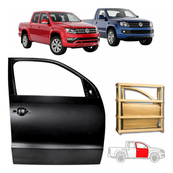 Porta Dianteira Volkswagen Amarok 2010 A 2025 Cabine Dupla