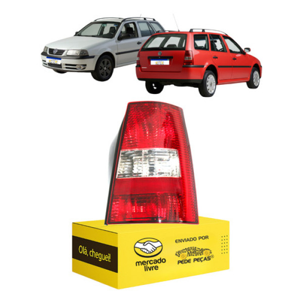 Lanterna Sinaleira Parati G3 2003 2004 2005 Cristal L.d Direito/passageiro Vermelho