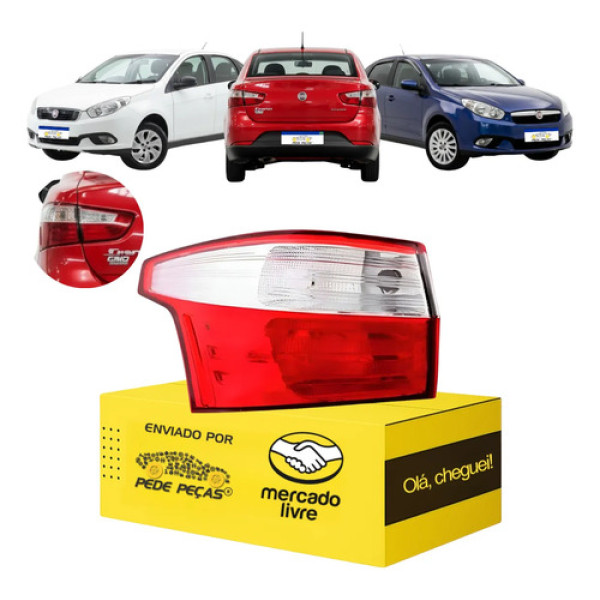 Lanterna Grand Siena Canto 2012 13 14 15 16 17 18 A 2021 Le Esquerdo/motorista