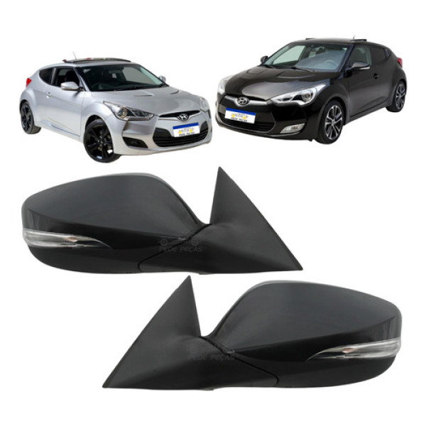 Par Retrovisor Hyundai Veloster 2012 2013 Elétrico C/pisca