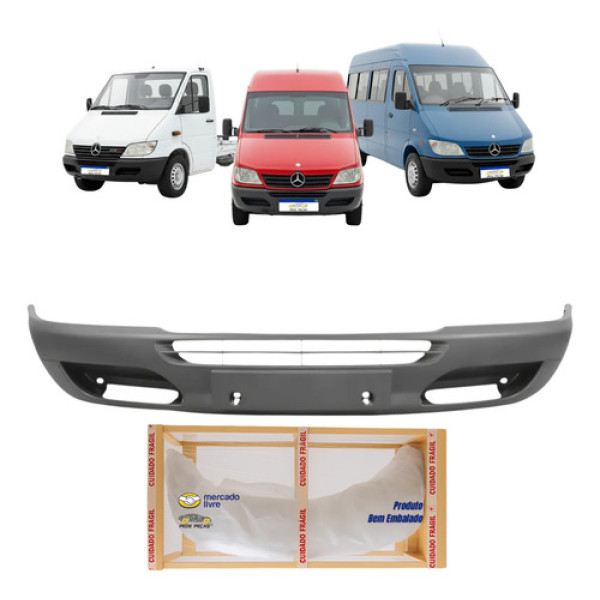 Parachoque Dianteiro Sprinter 2002 2003 2004 05 A 2011 Novo Preto