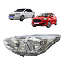 Farol Ford Ka 2019 2020 2021 Cromado Novo Lado Esquerdo Esquerdo/motorista