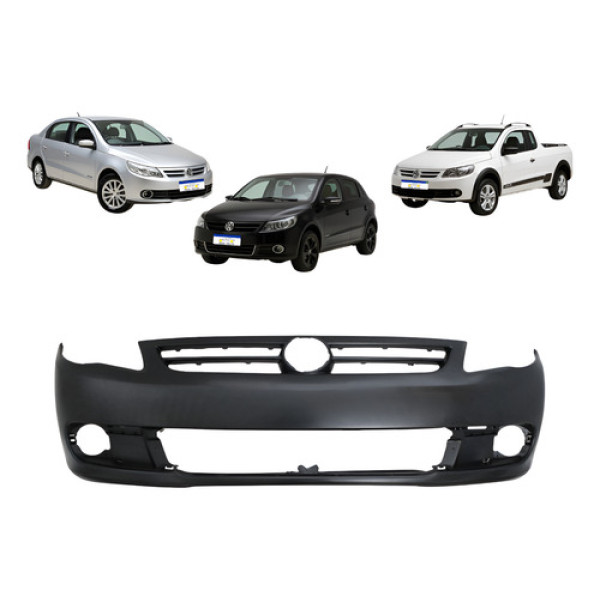 Parachoque Gol Saveiro Voyage G5 2009 A 2013 Novo Preto Liso - Preto