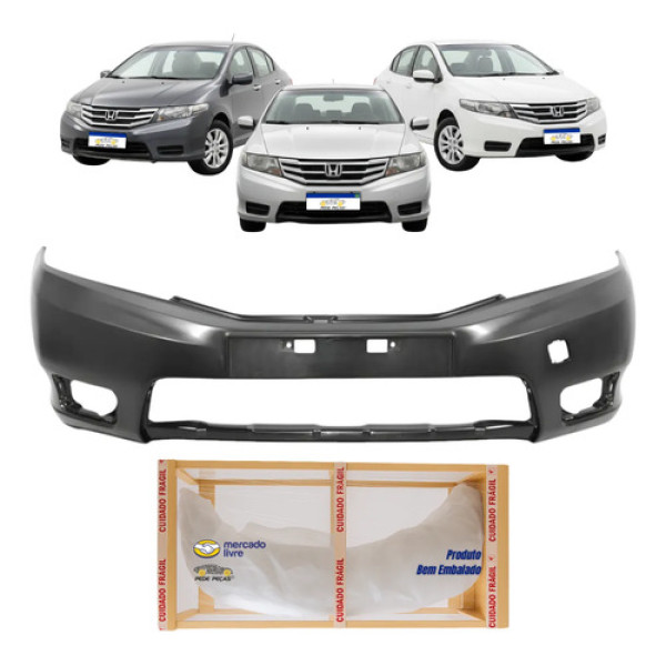 Parachoque Dianteiro Honda City 2015 2016 2017 Novo Preto