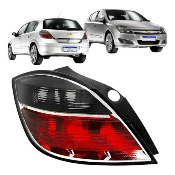Lanterna Traseira Gm Vectra Gt 2008 2009 2010 A 2014 Novo Le Esquerdo/motorista Vermelho/bicolor