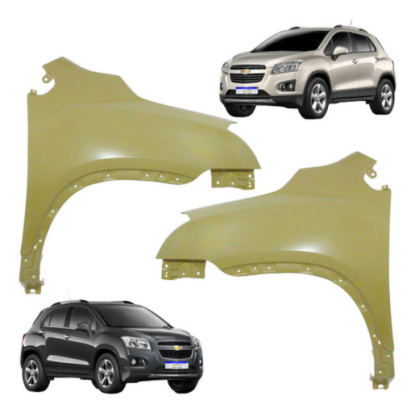 Paralama Chevrolet Tracker 2013 2014 2015 2016 Cor Direito Cinza