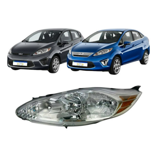Farol Ford Fiesta 2011 2012 2013 Se Esquerdo Marca Tyc