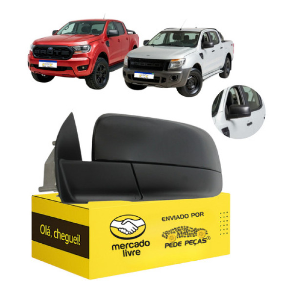 Retrovisor Le Ford Ranger 2013 2014 A 2017 Fixo Manual Esquerdo
