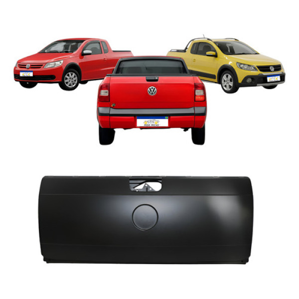 Tampa Traseira Saveiro G5 2009 A 2012 2 Furo Martelinho Preto Tampa Traseira Saveiro G5 2009 A 2012 2 Furo Martelinho Preto